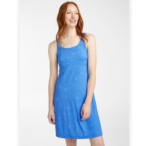 Columbia PFG Performance Womens Fishing Gear Dress Size Small Blue/White